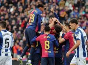 Barcelona Pesta Gol ke Gawang Real Sociedad, Rebut Puncak Klasemen