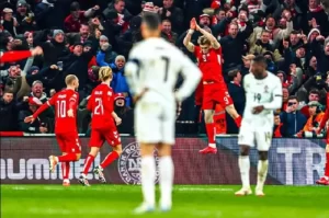Hojlund Cetak Gol ke Gawang Portugal, Selebrasi ‘Siu’ di Depan Ronaldo!