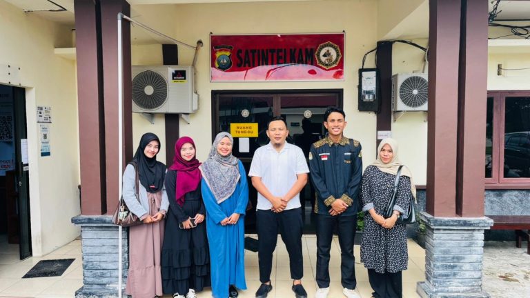 ahasiswa DEMA STAI Natuna saat silaturahmi dengan Polres Natuna