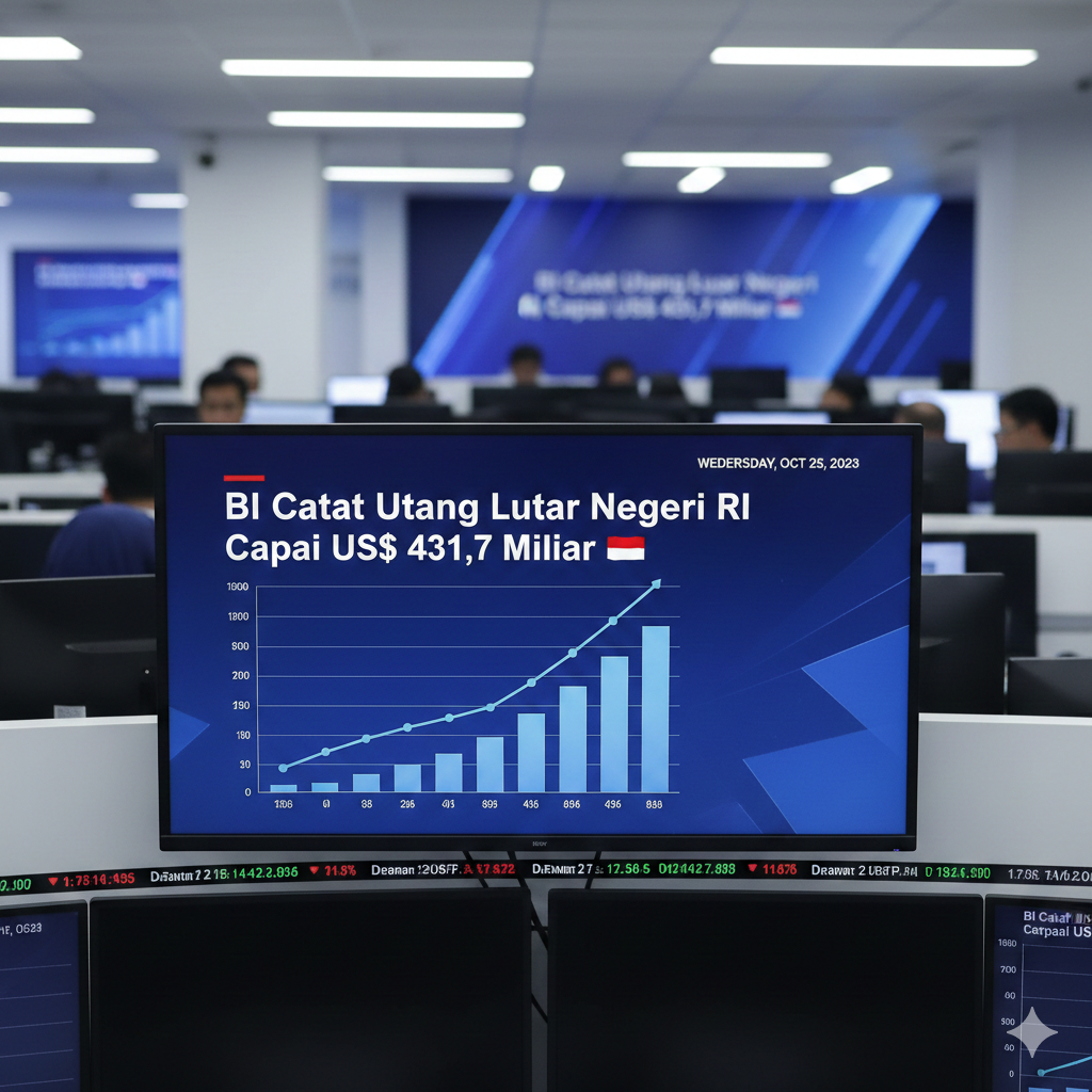Gedung Bank Indonesia di Jakarta terkait data Utang Luar Negeri RI