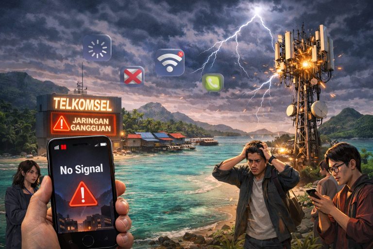 Ilustrasi gangguan internet Telkomsel di Subi Natuna