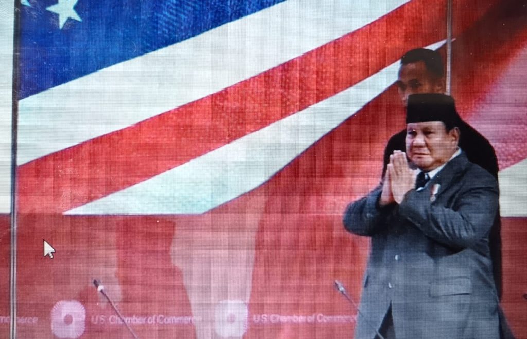 Presiden Prabowo Subianto berbicara dalam Business Summit di Washington DC