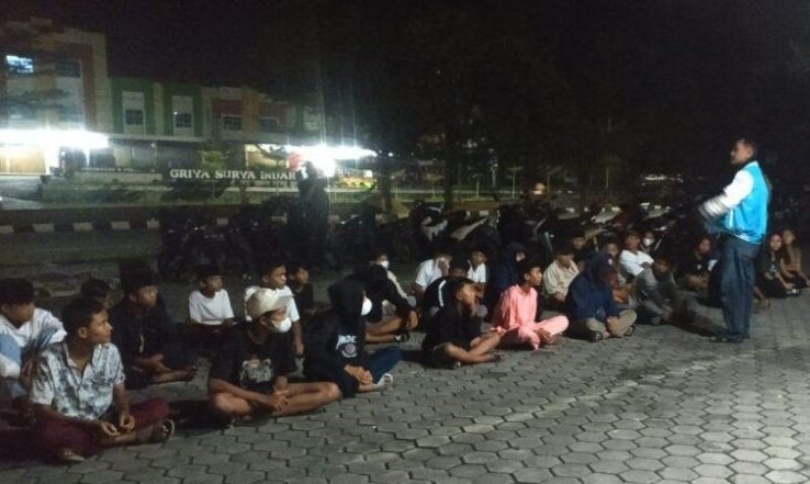 Petugas Satpol PP Tanjungpinang patroli malam Ramadan di kawasan kota