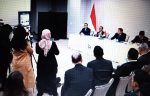 Menteri ESDM Bahlil Lahadalia menyampaikan keterangan terkait peningkatan saham Indonesia di Freeport