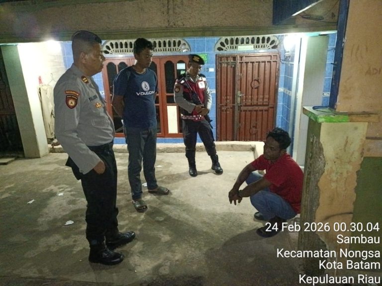 Polsek Nongsa amankan pria diduga ancam keluarga dengan pisau