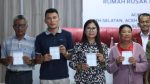 Penyerahan simbolis bantuan stimulan rumah rusak di Tapanuli Utara