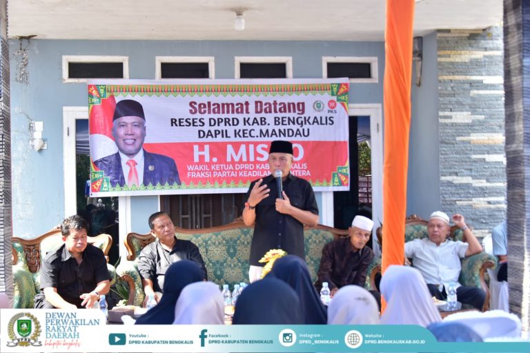 H. Misno berdialog bersama masyarakat Dapil Mandau saat kegiatan reses