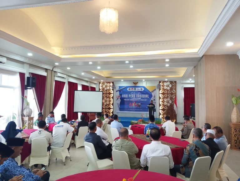 Peringatan HPN 2026 Natuna di Ballroom Gajah Mina membahas peran pers perbatasan