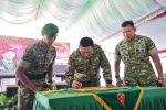 Menhan Sjafrie Sjamsoeddin meninjau Yonif TP 892/Vikasa Sena di Way Kanan
