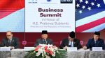 Prabowo Subianto menyampaikan efisiensi anggaran di hadapan pengusaha AS