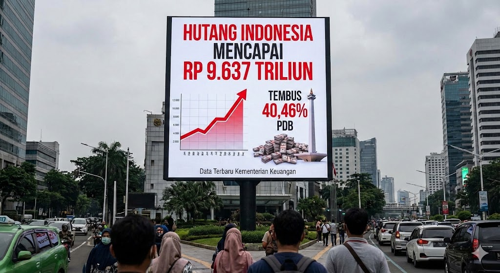 Ilustrasi data utang pemerintah Indonesia per akhir 2025