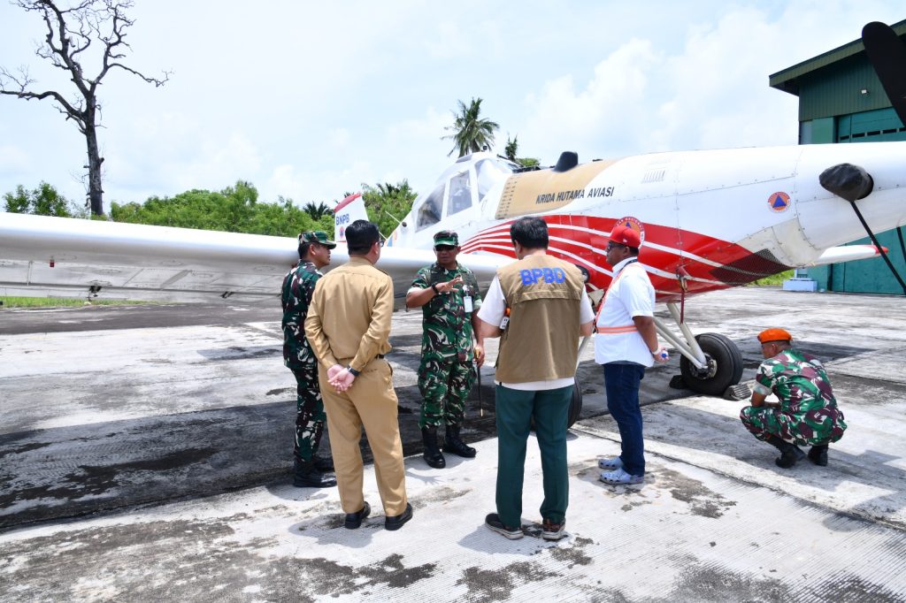 Danlanud RSA Natuna tinjau kesiapsiagaan karhutla dan aktifkan posko udara
