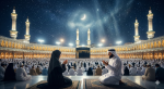 Ilustrasi malam Lailatul Qadar di bulan Ramadan.