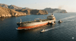 Kapal tanker minyak di Selat Hormuz.