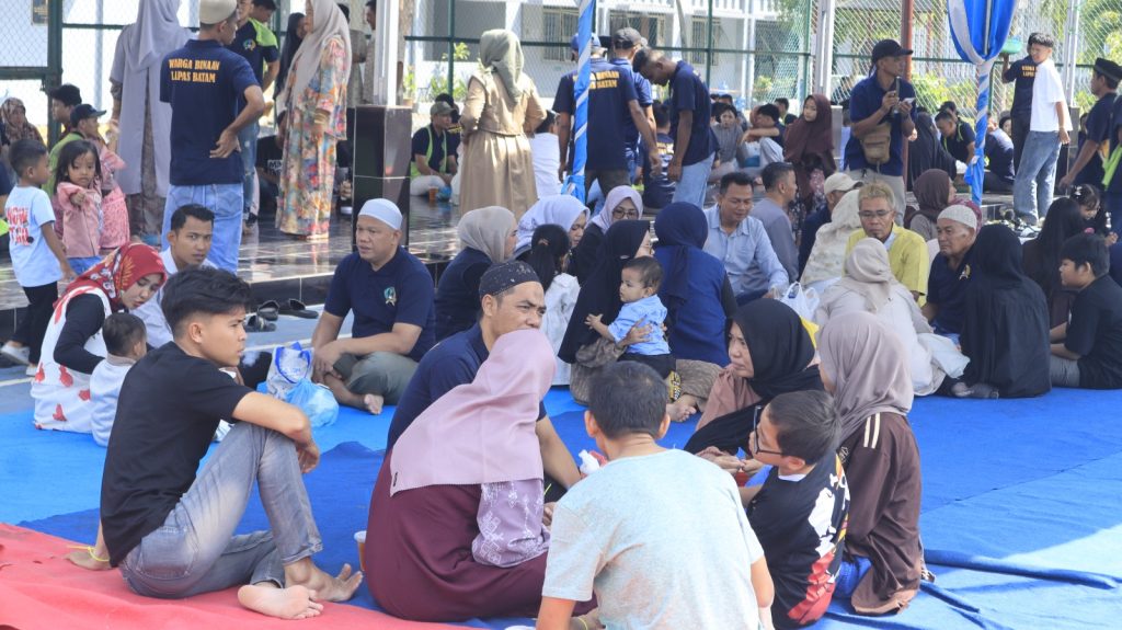 Antusiasme keluarga warga binaan memadati area kunjungan Lapas Batam di hari kedua Lebaran Idul Fitri 1447 H.