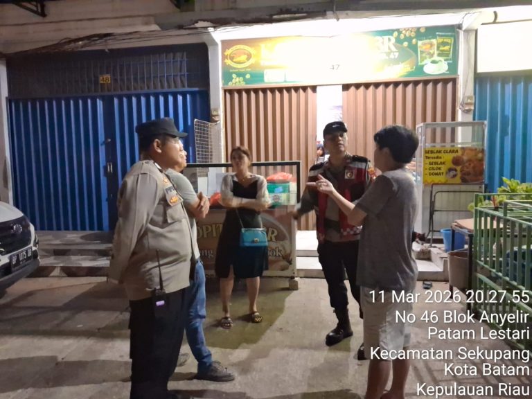 Polisi Polsek Sekupang menindaklanjuti laporan masyarakat melalui Call Center 110