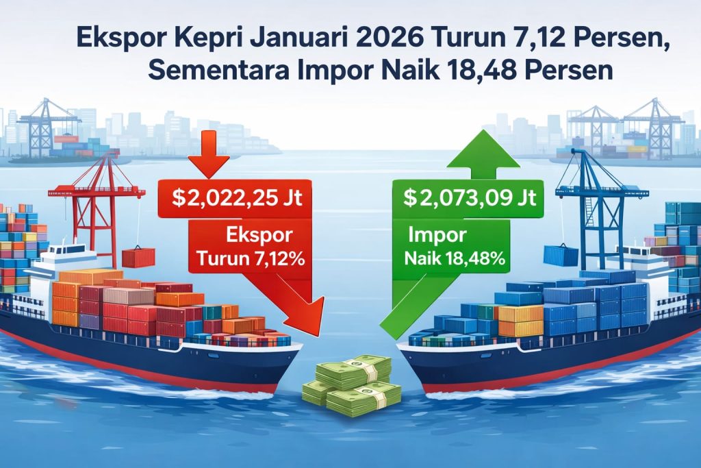 Aktivitas ekspor impor di pelabuhan Kepulauan Riau