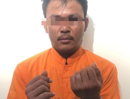 Pelaku penikaman di Lubuk Baja Batam diamankan polisi.