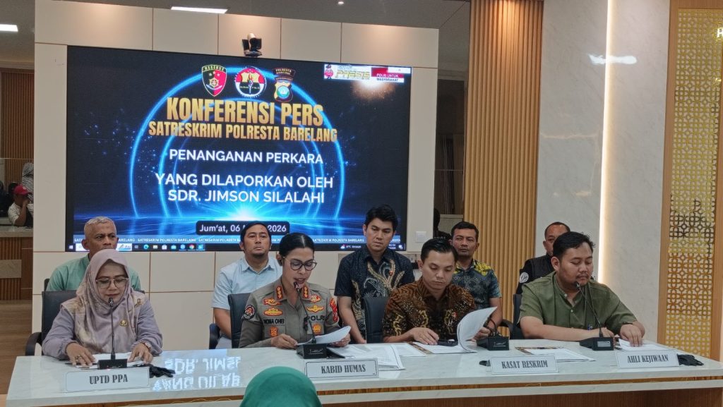 Konferensi pers Polda Kepri di Polresta Barelang Batam