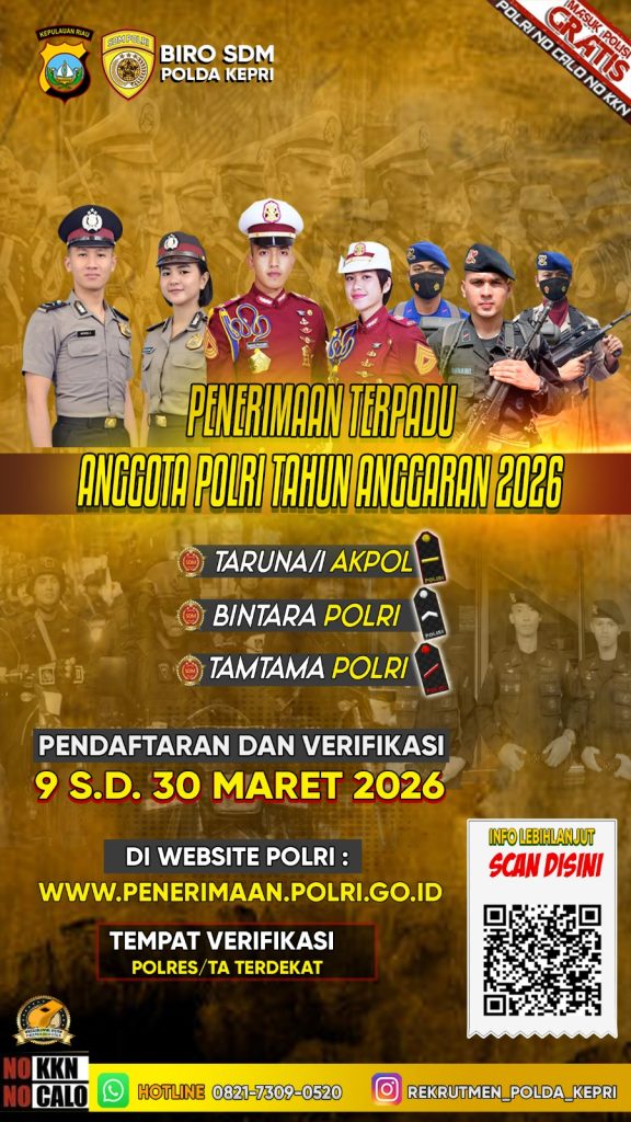 Penerimaan anggota Polri 2026 di Polda Kepri