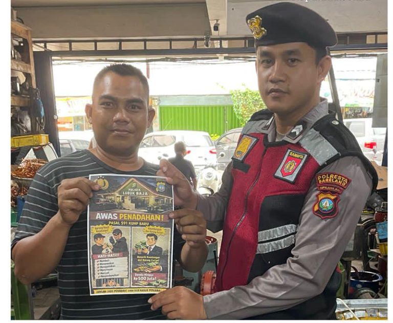Polsek Lubuk Baja sosialisasi penadahan barang curian ke pelaku usaha scrap Batam
