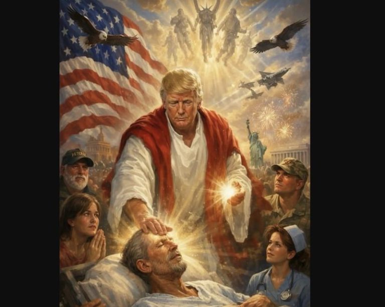 Donald Trump unggah gambar AI kontroversial