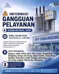 Gangguan suplai air Batam akibat pemeliharaan gardu listrik PLN di IPA Duriangkang