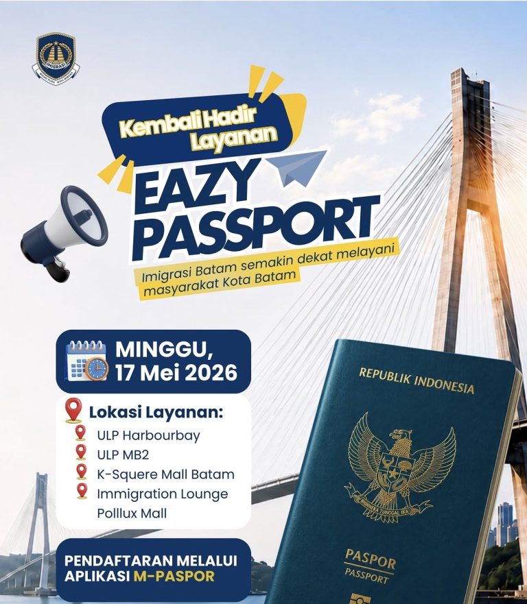 Layanan Eazy Passport Imigrasi Batam di pusat perbelanjaan