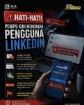 Peringatan scam LinkedIn dan link palsu di kolom komentar