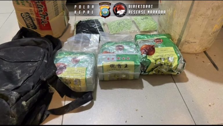 Barang bukti sabu 2,9 kilogram dan 1.800 butir ekstasi diamankan Polda Kepri