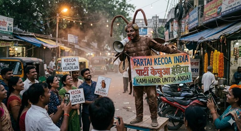 Viral Partai Kecoak di India