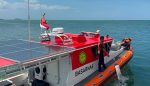 Tim SAR mencari KM Ocean Three yang hilang kontak di Perairan Natuna.