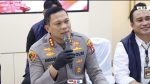 Konferensi pers Polresta Barelang pengungkapan kasus narkoba dengan barang bukti vape etomidate, ganja, sabu dan ekstasi.