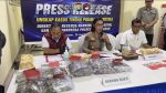 Barang bukti narkotika hasil pengungkapan Ditresnarkoba Polda Kepri berupa vape etomidate, ekstasi, dan sabu.