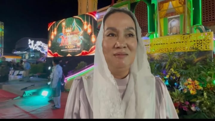 Bupati Natuna Cen Sui Lan usai mengapresiasi prestasi Natuna pada MTQ XII Kepri 2026.