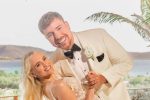 MrBeast dan Thea Booysen saat pernikahan.