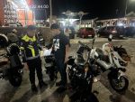 Patroli KRYD Polres Karimun menindak pengguna knalpot brong.