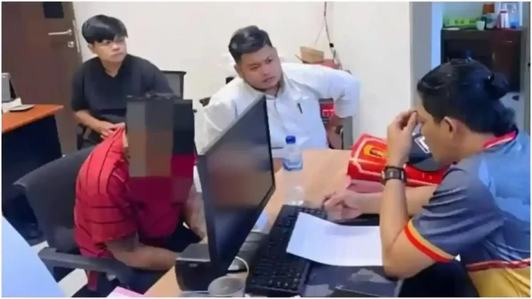 Pemeriksaan-terhadap-pelaku-rudapaksa-berinisial-NF-alias-O-36-di-Banyumas