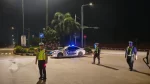 Satlantas Polresta Barelang menindak motor berknalpot brong di Batam.