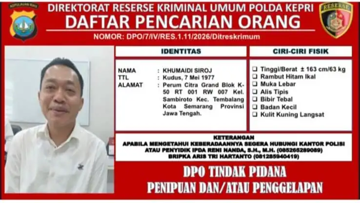 Penyerahan tersangka DPO kasus penipuan oleh Ditreskrimum Polda Kepri ke Kejari Tanjungpinang.