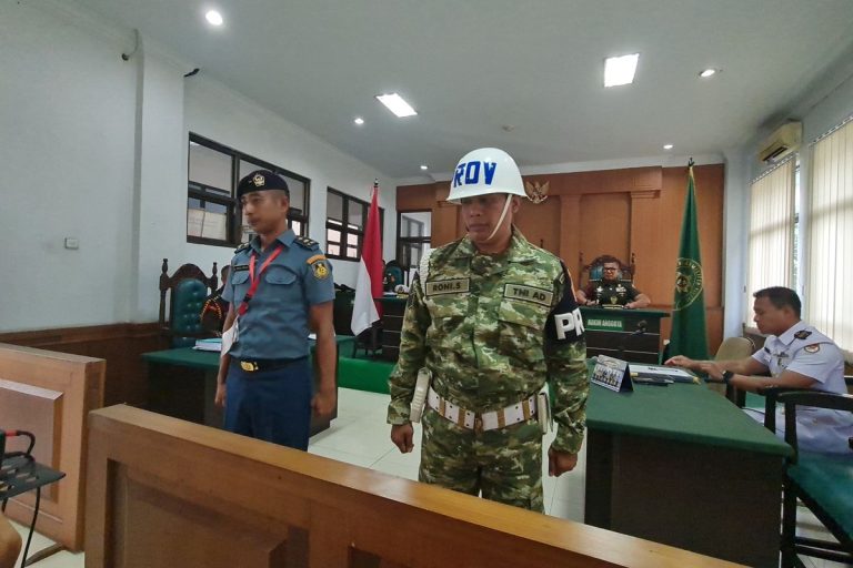 Sidang Mayor Laut Faisal Mulia di Pengadilan Militer Medan