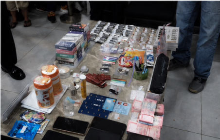 Barang bukti narkotika hasil pengungkapan BNN RI dan Bea Cukai di Batam. Deskripsi Gambar: