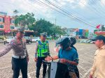 Razia gabungan Satlantas Polresta Tanjungpinang di Trenshop Km 9.