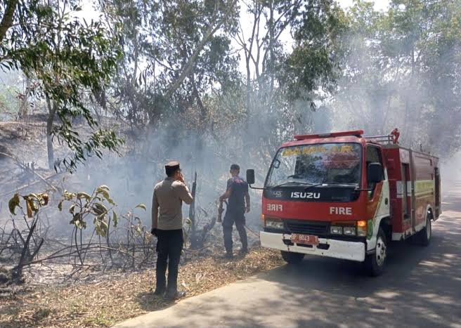 Kebakaran lahan kosong di Kampung Bugis Tanjungpinang