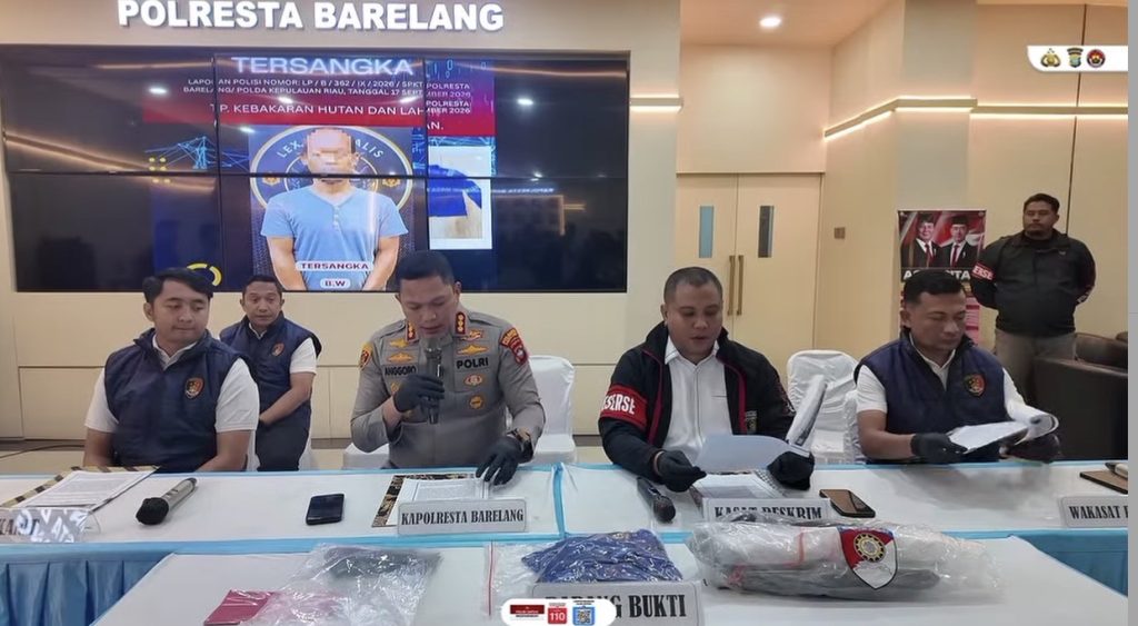 Polresta Barelang ungkap kasus karhutla 10 hektare di Tembesi