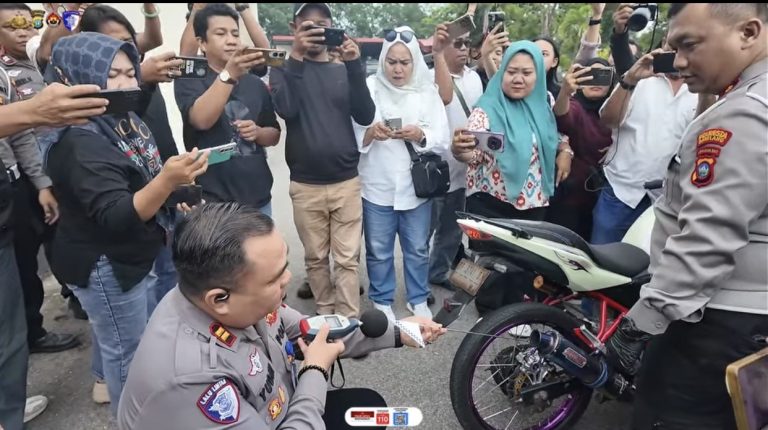 Polresta Barelang tindak knalpot brong untuk antisipasi balap liar
