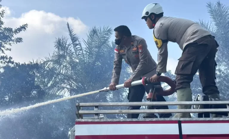 Kebakaran lahan kosong di Sedarat Baru Natuna