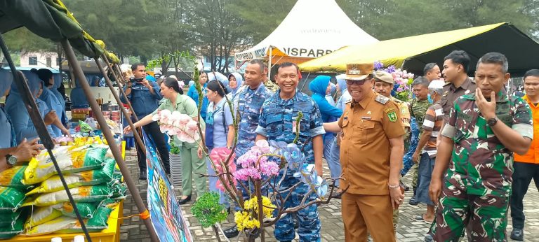 Wabup Natuna Jarmin Sidik tinjau bazar murah HUT TNI ke-81