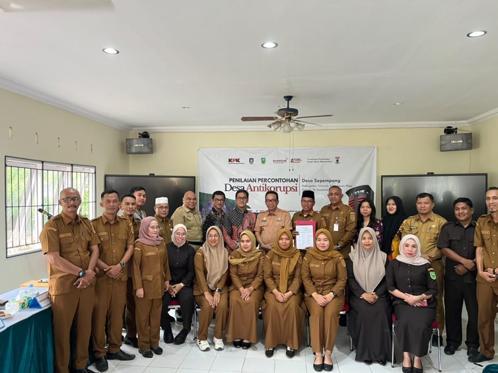 Desa Sepempang Natuna raih nilai 96 kategori Istimewa Desa Antikorupsi