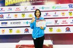 Serda Zahra Rahma Qalbina personel Lanud Raden Sadjad Natuna raih juara 3 kejurnas karate